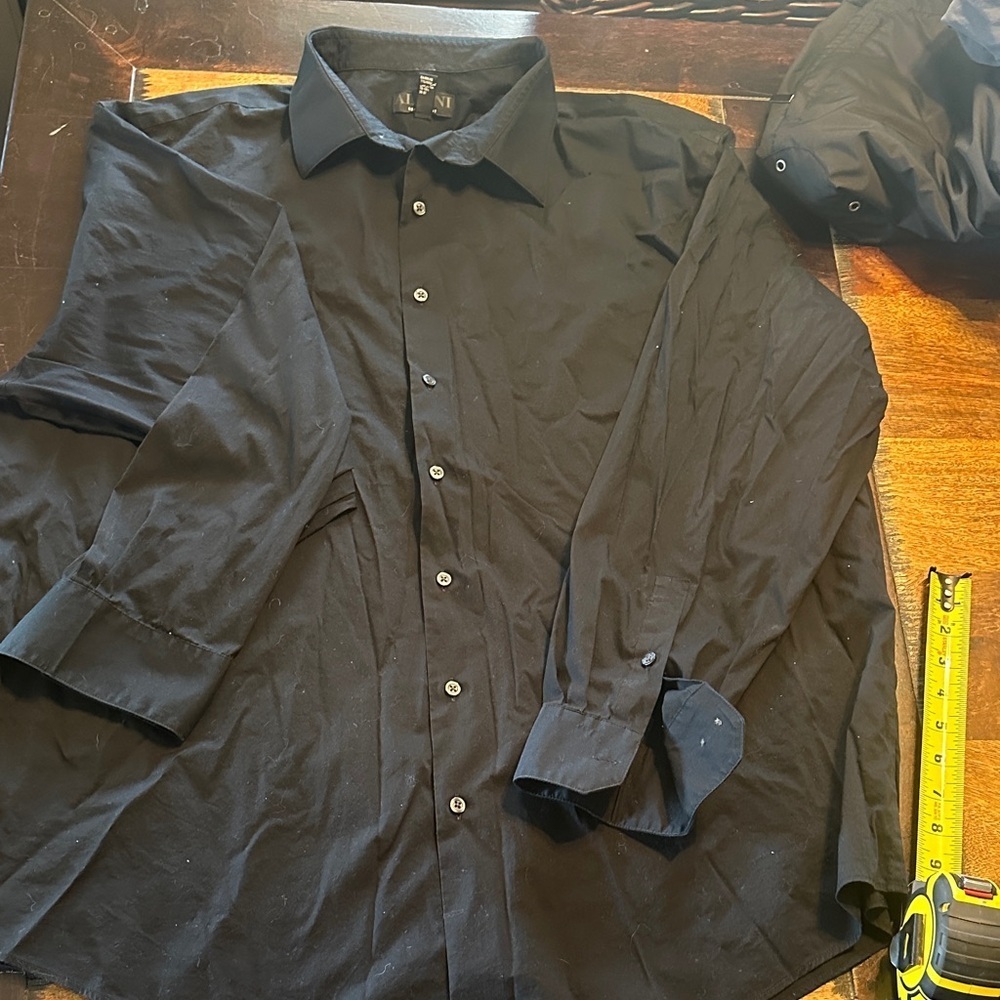 Alfani size XXL black men’s shirt EUC